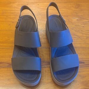 CROCS Women's Heels in Dark Brown